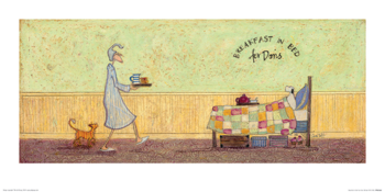 Breakfast in Bed for Doris-artwork-Tessa Mae's with Attitude | Gifts and Homewares | Mapua NZ