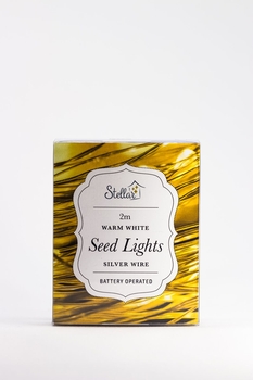 Silver 2m 20LED Seed Lights -gift-ideas-Tessa Mae's with Attitude | Gifts and Homewares | Mapua NZ