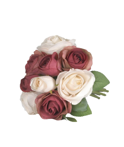 Vintage Rose Bunch Cream Mauve