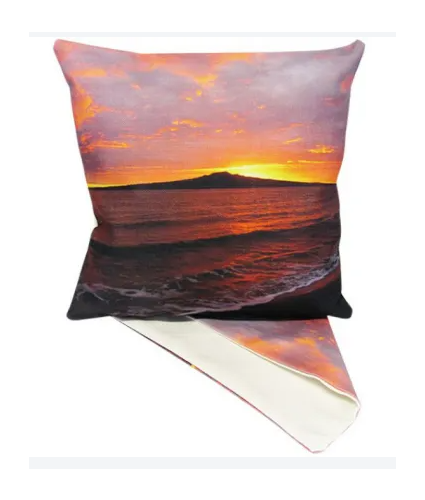 ON SALE NZ Rangitoto Sunrise Cushion