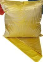 ON SALE Silver Palm Yellow Cushion