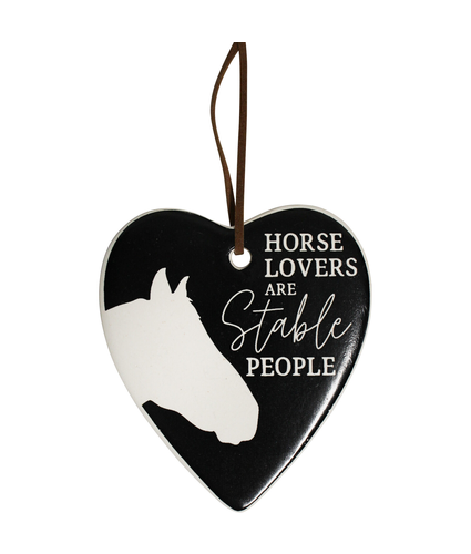 Hanging Ceramic Heart Stable People