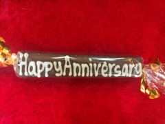 Chocolate Coated Fudge Message Bar- Happy Anniversary