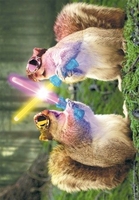 Squirrels With Glow Sticks Card