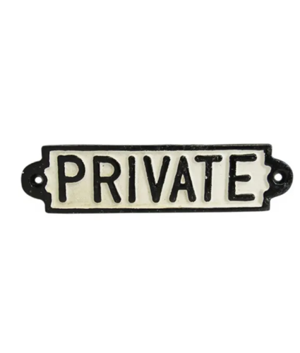 Private Sign