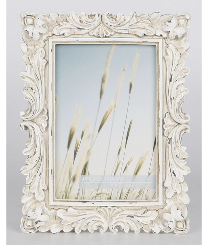 Classical Antique White Photo Frame 4x6