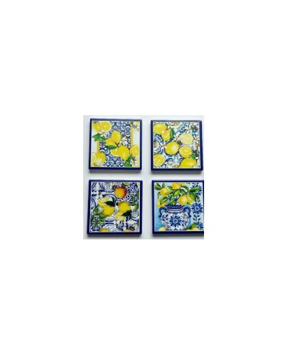 Lemons Coasters x4