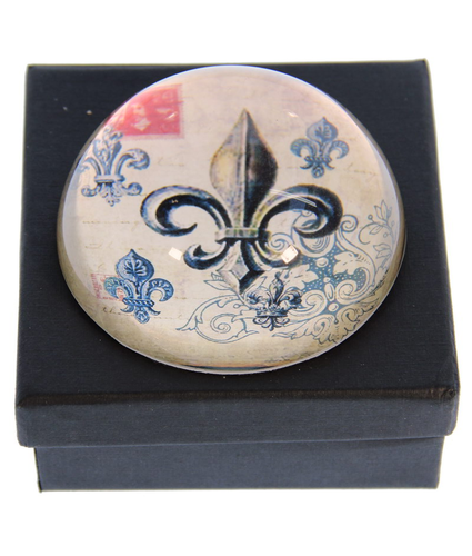 Fleur de lys paperweight