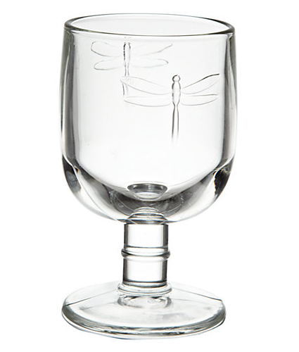 French Dragonfly Wine Glass