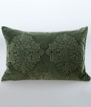 Emblem Green Cushion-home-decor-Tessa Mae's with Attitude | Gifts and Homewares | Mapua NZ