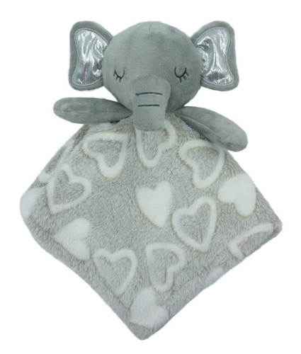 Grey Elephant Baby Cuddle Blanket 