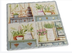 Trivet Blue Drawers