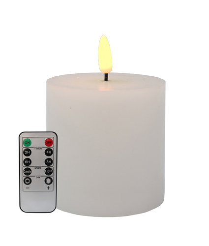 LED Battery Pillar Candle D10x10