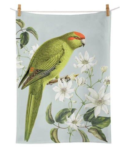 Birds & Botanicals Kakariki Tea Towel