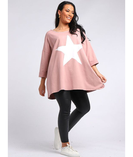 Zola Star Sweater Pink