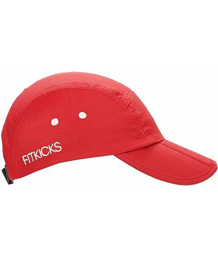 Red Fitkick Folding Cap