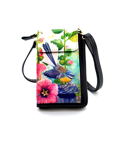 Leather Cell Phone Bag Fantail 