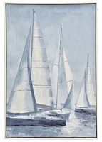 Framed Wingsails Painting 63x93 cm