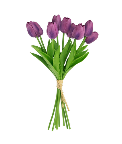 Purple Tulip Bunch 9 Piece 