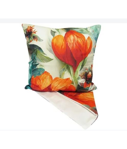Orange Tulip Cushion SALE 