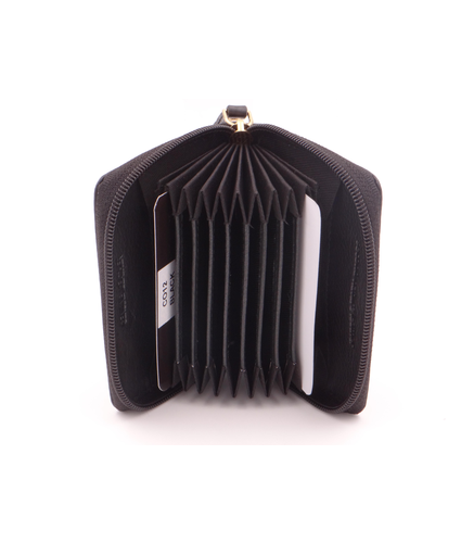 Card Holder Black and Silver