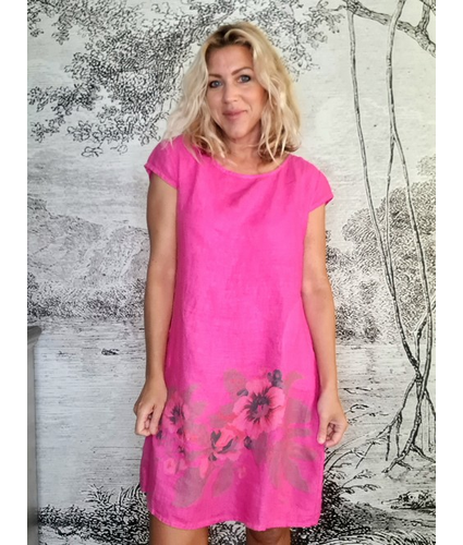 Helga May Hot Pink Bella Rose Kennedy Dress