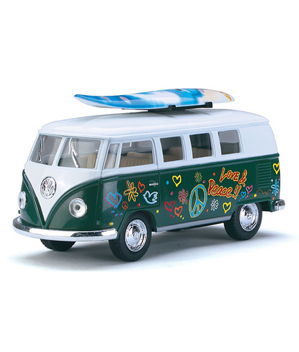 VW Combi Van 1962 with Surfboard 