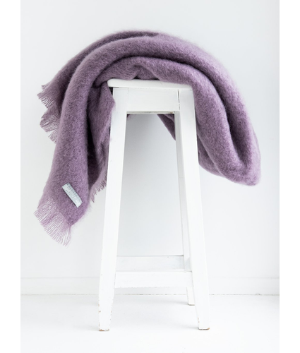 Amethyst Mohair Knee Throw