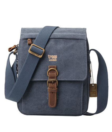 Classic Shoulder Bag - Blue Canvas