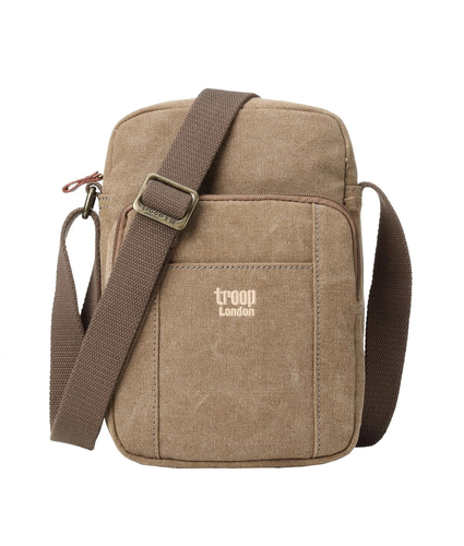 Classic Zip Top Body Bag - Brown Canvas