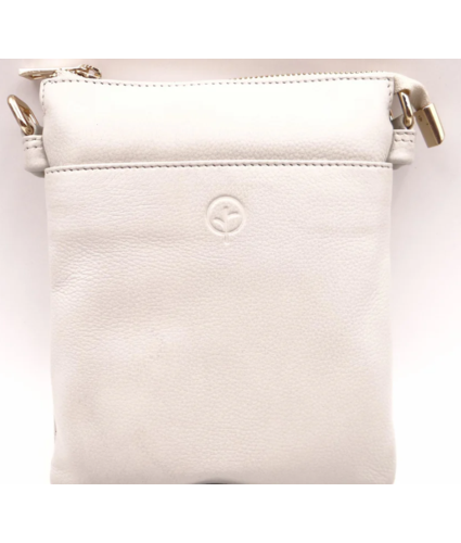 Leather Shoulder bag in Pearl