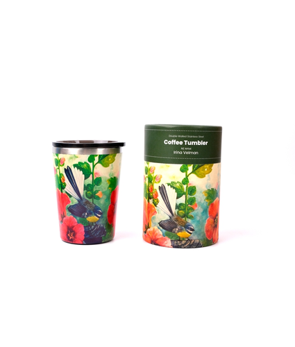 Tui Pink Flowers Coffee Tumbler