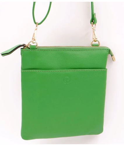 Soft shoulder bag in Green Apple