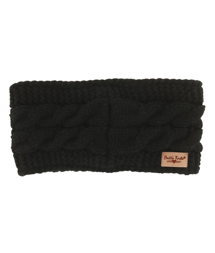 Black Plush Head Warmer