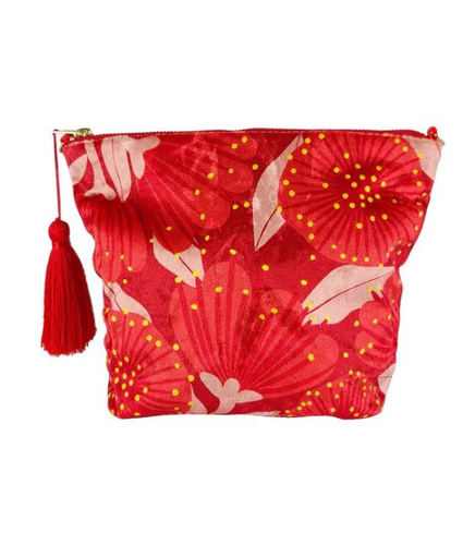 Pohutukawa Red Cosmetic Bag 