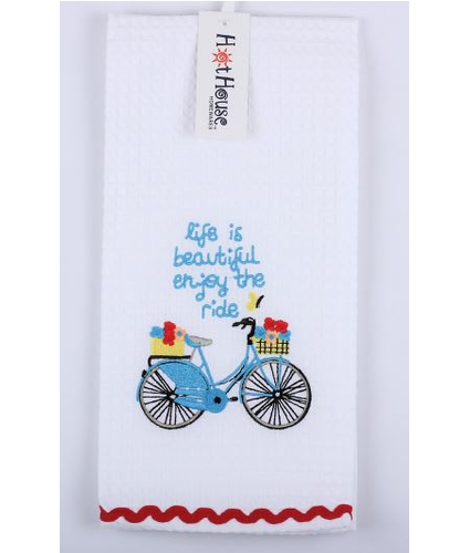 Tea towel 'Enjoy the ride"