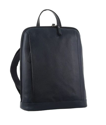 Navy Nappa Leather Backpack Bag