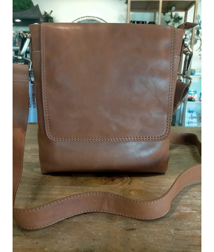 Leather Sathcel uin Tobacco