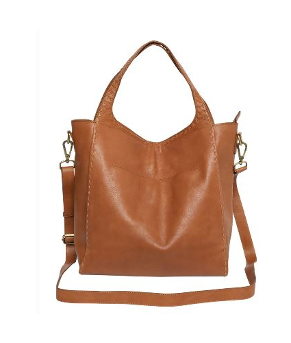 Leather Urban Tote in Tobacco