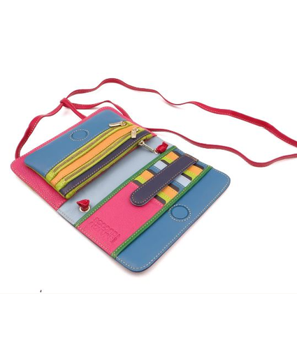 Leather Cross Body Bag Prism Multi