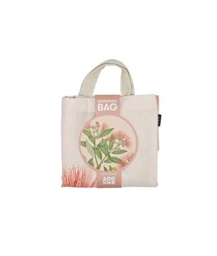 Pink Botanical Shopping Bag