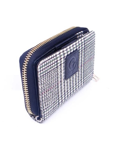  Tartan Medium Coin & Card Leather Wallet