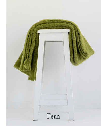 Fern NZ Mohair Full Throw