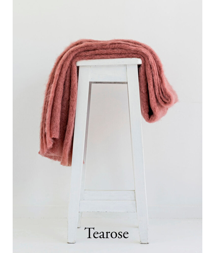 Tea Rose NZ Mohair Full Throw