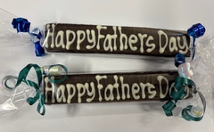 Fudge Chocolate Coated Message Bar - Happy Fathers Day