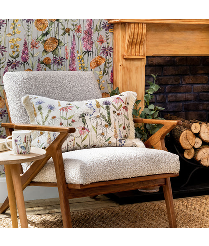 Hermione Linen Feather Filled Cushion 60x40cm