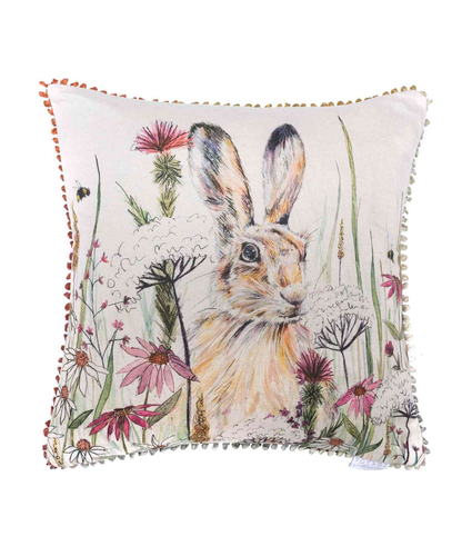 Winnie Feather Filled Linen Cushion 50x50cm