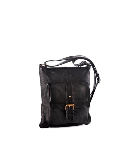 Audrina Cross Body Leather Bag Black