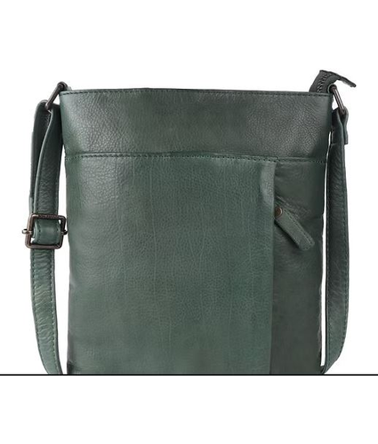 Barcelona Leather Crossbody Bag Pine