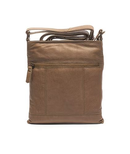 Leah Leather Crossbody Bag Hempsand 